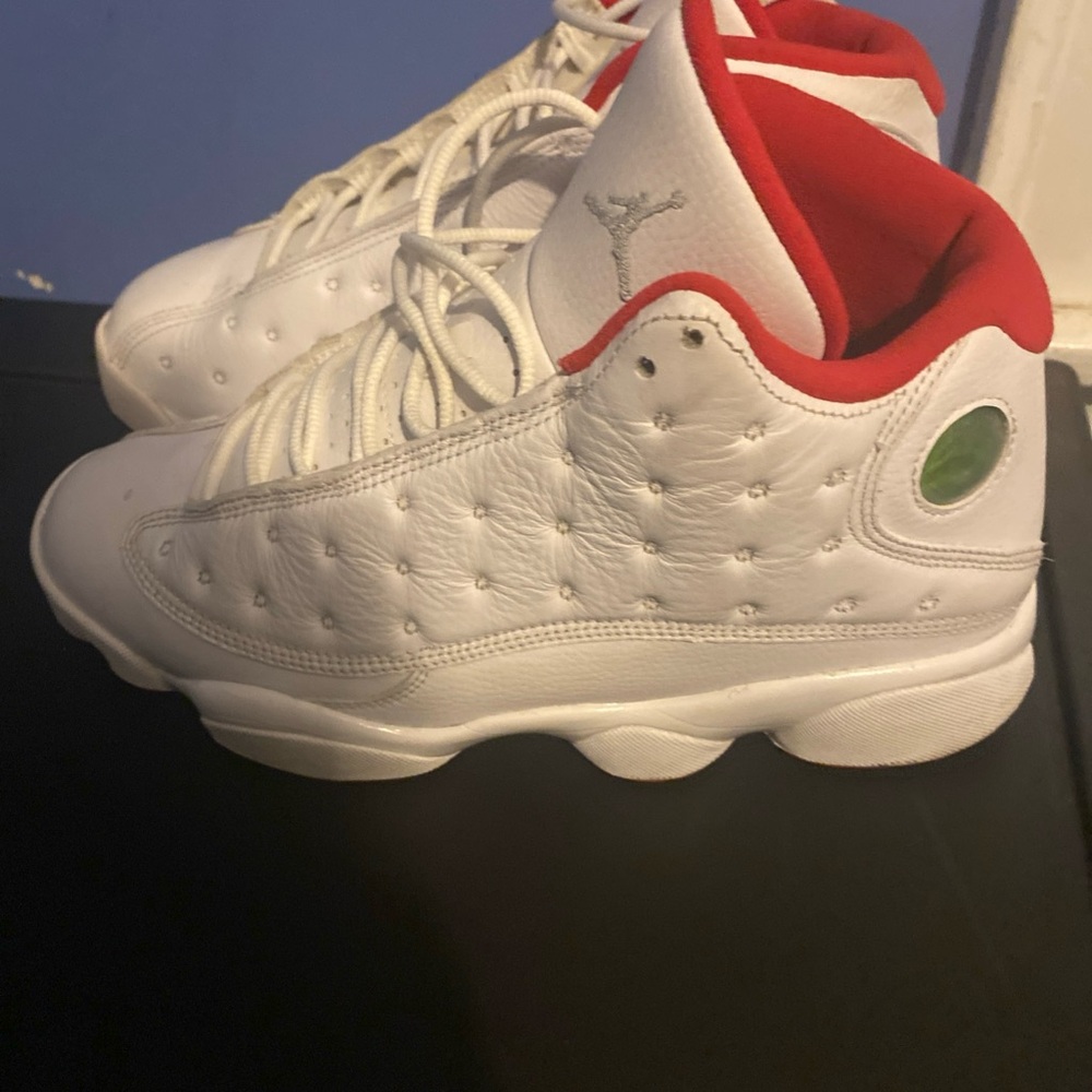 Kids White and Red Sneakers